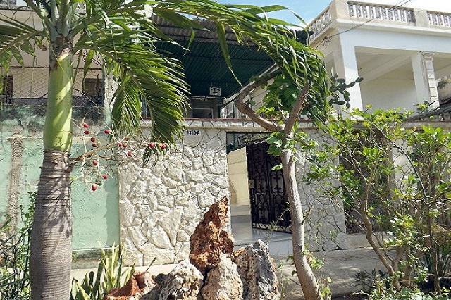Facade of Casa Orquídea, Vedado, Havana, Cuba