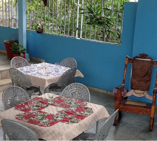 Terrace at Hostal Yuliet y Ariel, Cienfuegos, Cuba