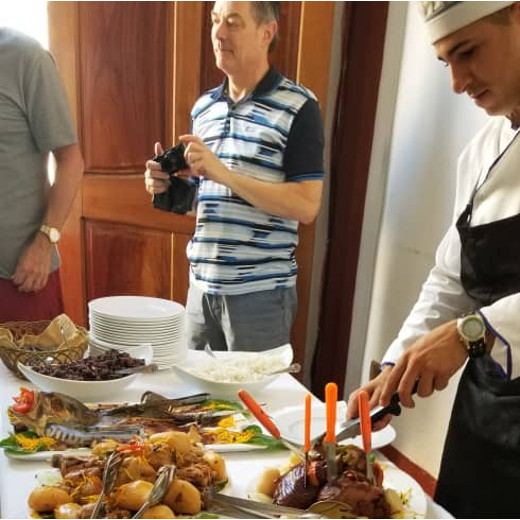 Culinary experiences at Casona Guevara, Santa Clara, Cuba.