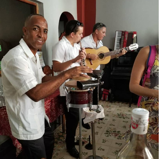 Band of Casona Guevara, Santa Clara, Cuba.