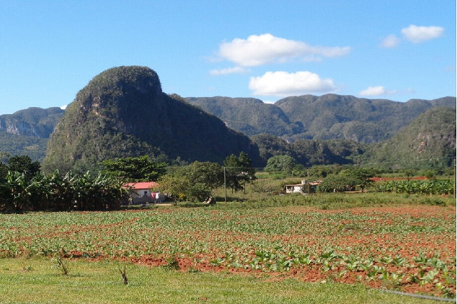 View of Viñales, from Villa Luisito Celorio, Viñales, Pinar del Río, Cuba
